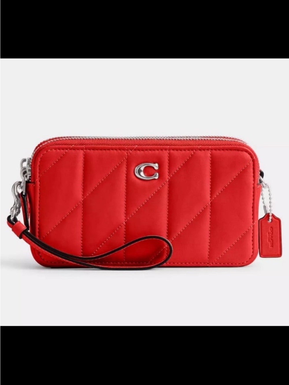 Coach Kira Red Quilted Leather Crossbody Bag